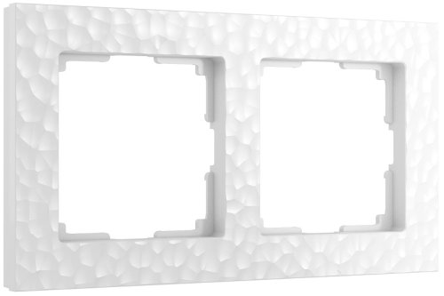 Рамка универсальная Werkel Hammer 2-м. белый фото Рамка универсальная Werkel Hammer 2-м. белый картинка